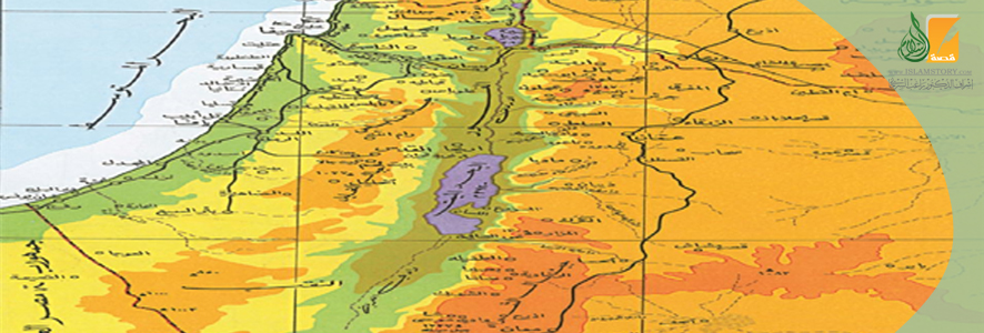 الموقع الجغرافي لفلسطين